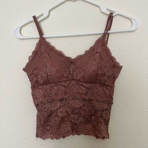 New Mix Women Lace Floral Crop Top size S/M